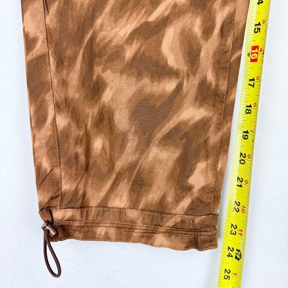 Democracy Women's Pull-on Elastic/Drawstring Waist Brown Cropped Pant Size 8 NWT - Picture 10 of 10